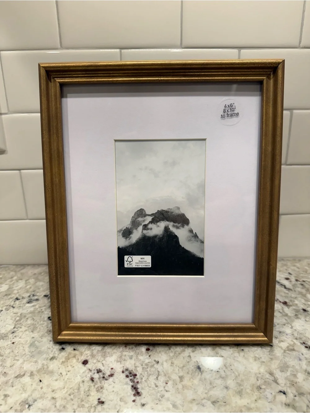Threshold Real Wood Gallery Picture Frame Set (8x10 & 5x7) NWOT